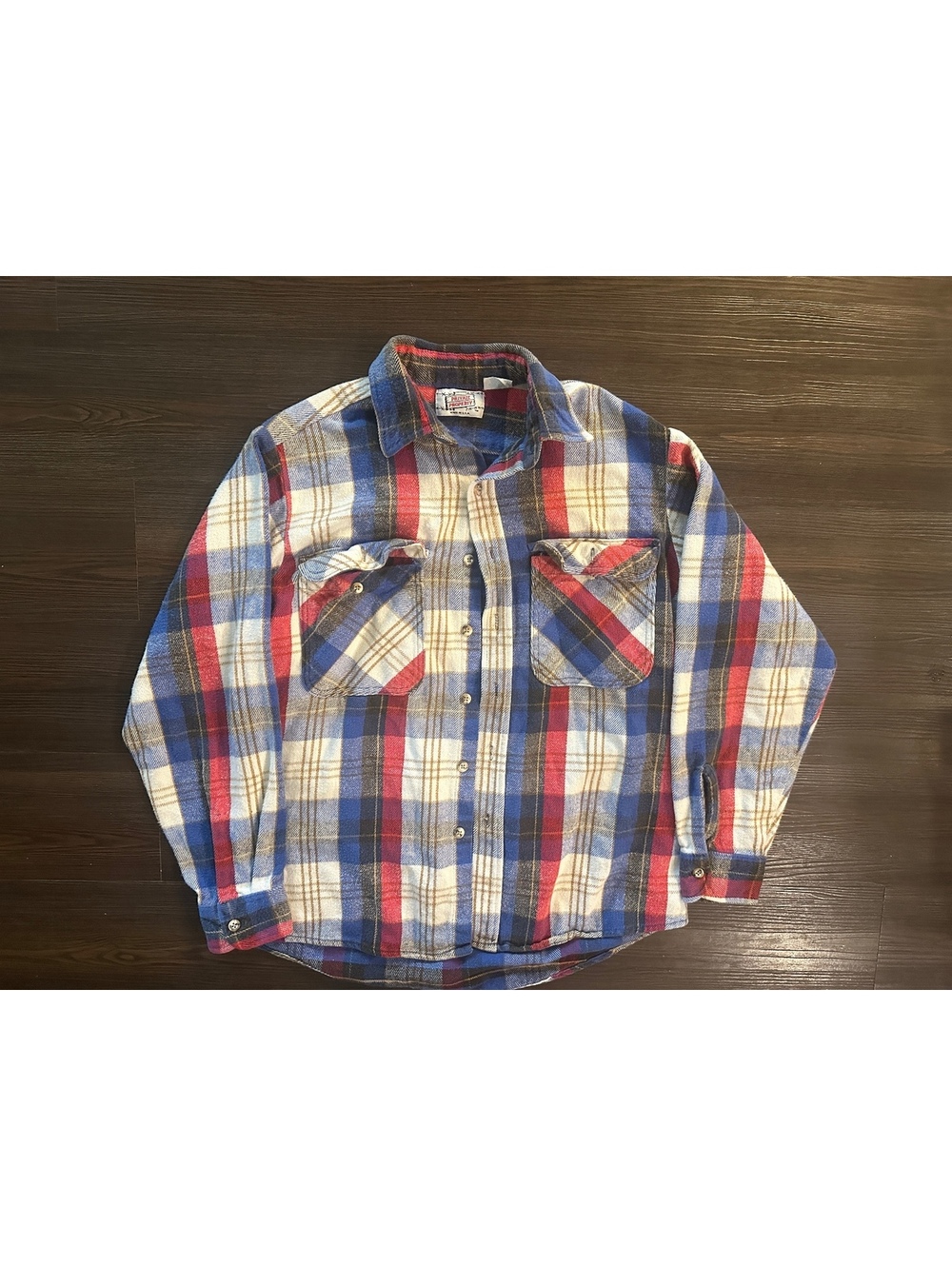Vintage Private property flannel medium made in USA button down shirt